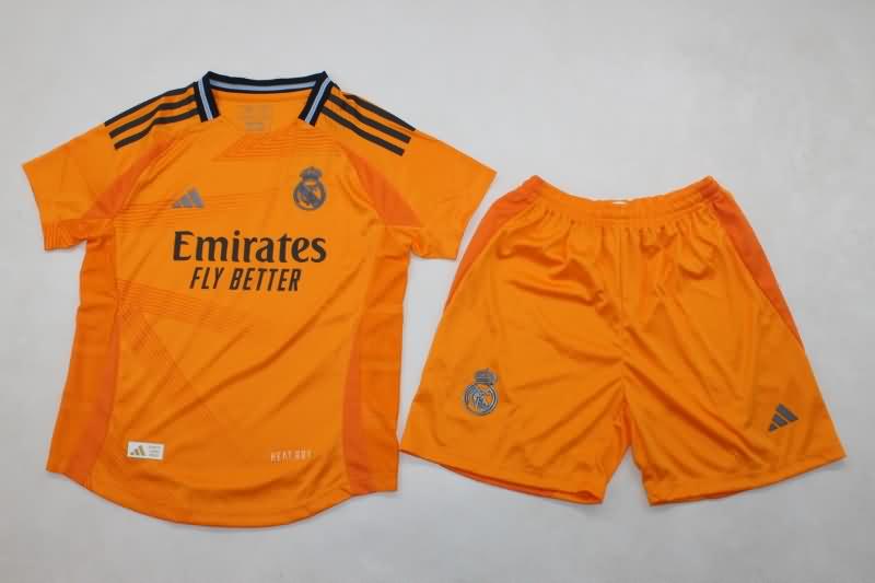 Real Madrid 24/25 Kids Away Soccer Jersey And Shorts (Player)