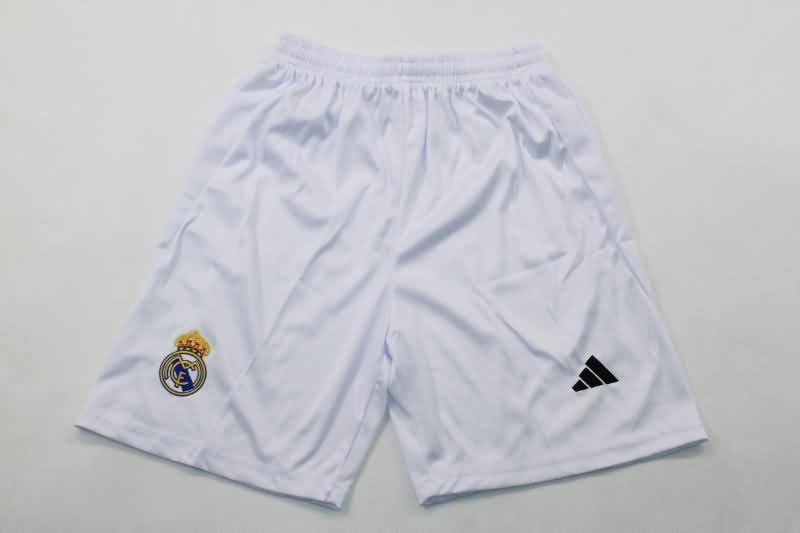 Real Madrid 24/25 Kids Home Long Sleeve Soccer Jersey And Shorts