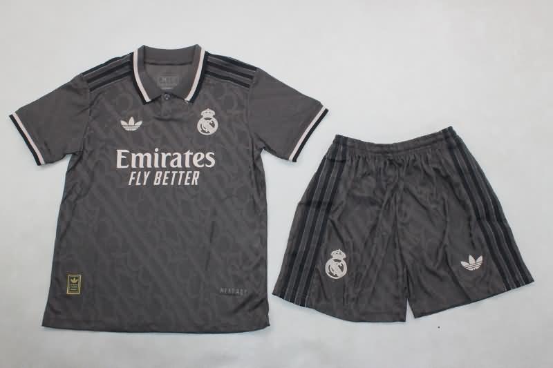 Real Madrid 24/25 Kids Third Soccer Jersey And Shorts (Player)