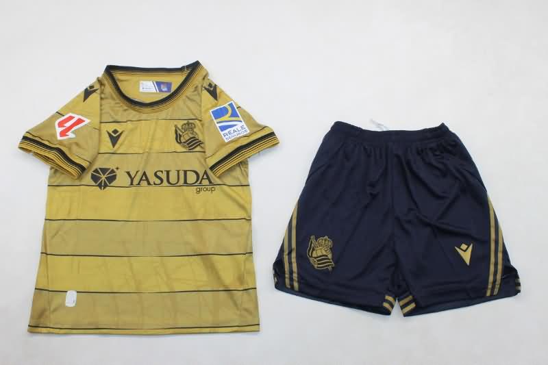 Real Sociedad 24/25 Kids Away Soccer Jersey And Shorts