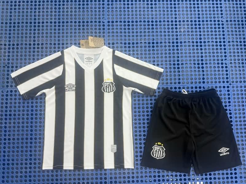 Santos 2024 Kids Away Soccer Jersey And Shorts