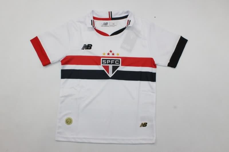 Sao Paulo 2024 Kids Home Soccer Jersey And Shorts