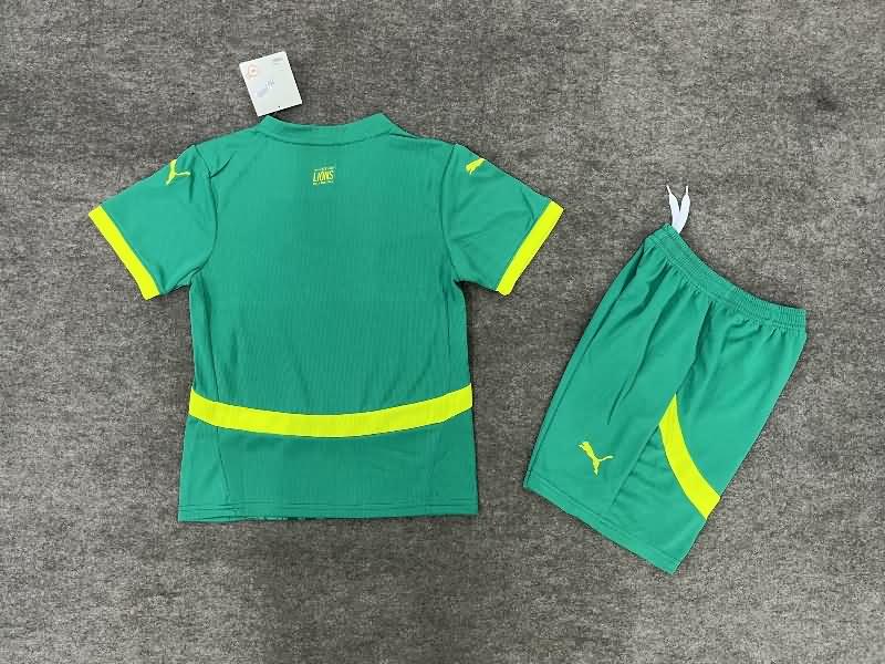 Senegal 2025 Kids Away Soccer Jersey And Shorts