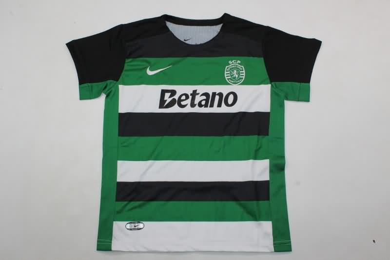 Sporting Lisbon 24/25 Kids Home Soccer Jersey And Shorts