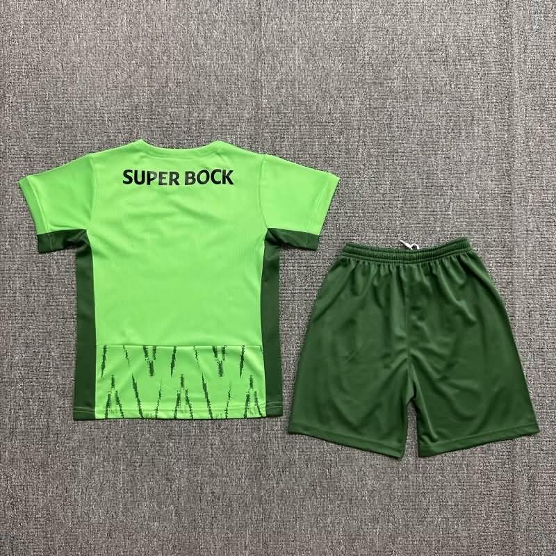 Sporting Lisbon 24/25 Kids Third Soccer Jersey And Shorts