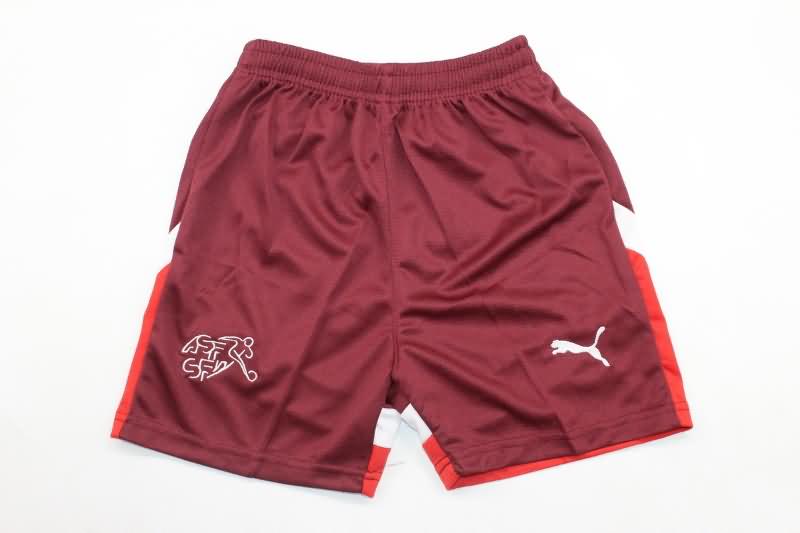 Switzerland 2024 Kids Home Soccer Jersey And Shorts