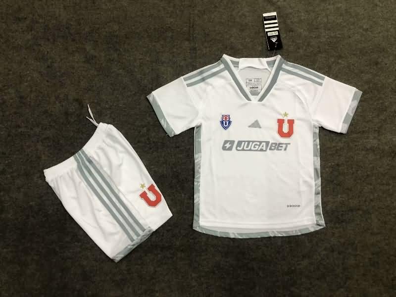 Universidad Chile 2024 Kids Away Soccer Jersey And Shorts
