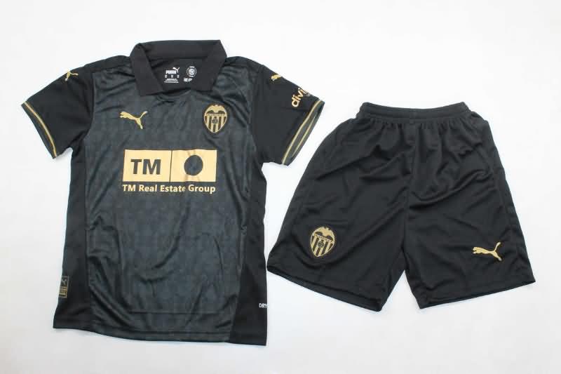 Valencia 24/25 Kids Away Soccer Jersey And Shorts