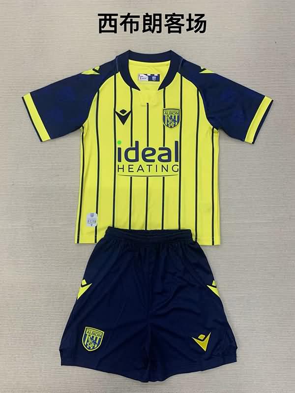 West Bromwich 24/25 Kids Away Soccer Jersey And Shorts