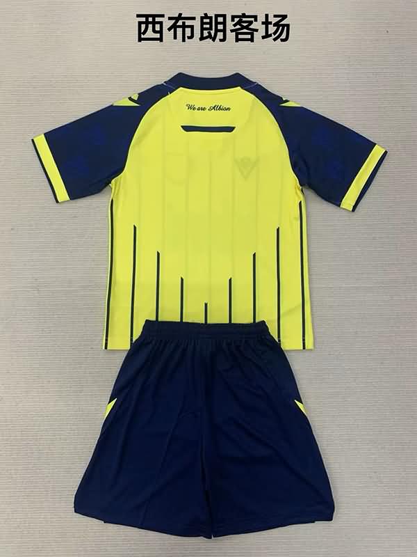 West Bromwich 24/25 Kids Away Soccer Jersey And Shorts