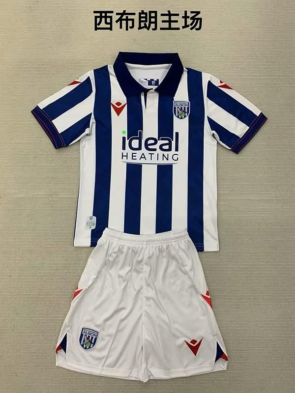 West Bromwich 24/25 Kids Home Soccer Jersey And Shorts