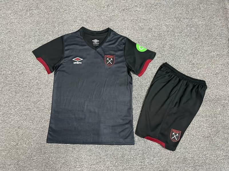 West Ham 24/25 Kids Away Soccer Jersey And Shorts