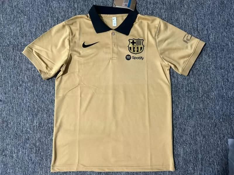 AAA(Thailand) Barcelona 24/25 Gold Polo Soccer T-Shirt