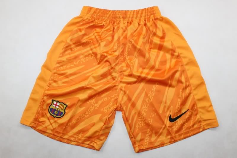 AAA(Thailand) Barcelona 24/25 Goalkeeper Orange Soccer Shorts