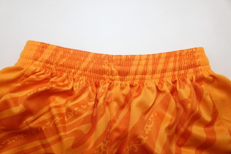 AAA(Thailand) Barcelona 24/25 Goalkeeper Orange Soccer Shorts