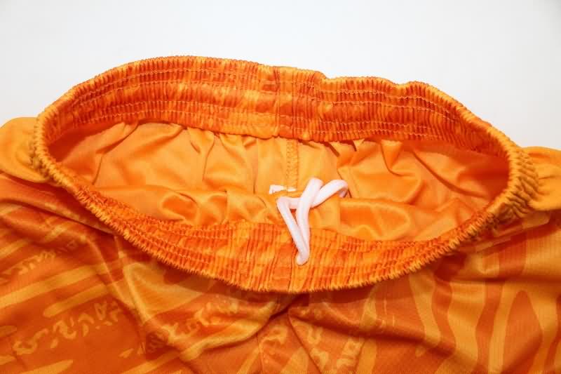 AAA(Thailand) Barcelona 24/25 Goalkeeper Orange Soccer Shorts