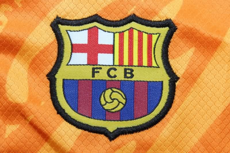 AAA(Thailand) Barcelona 24/25 Goalkeeper Orange Soccer Shorts