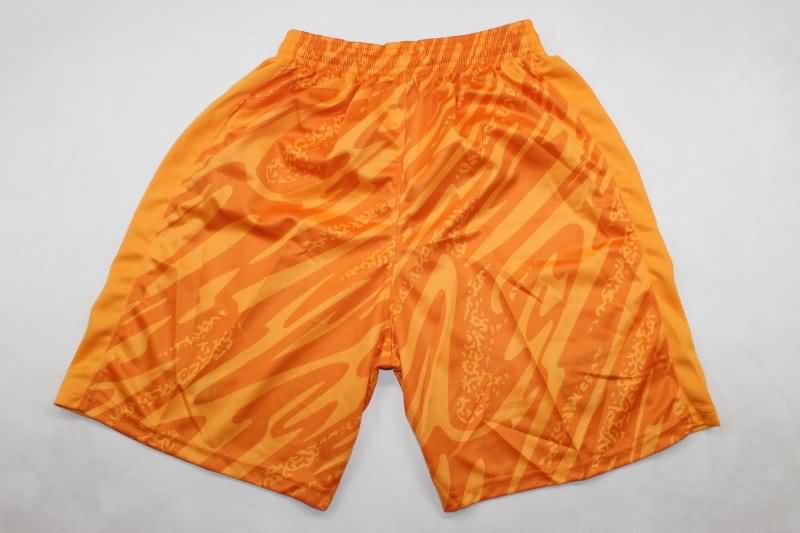 AAA(Thailand) Barcelona 24/25 Goalkeeper Orange Soccer Shorts