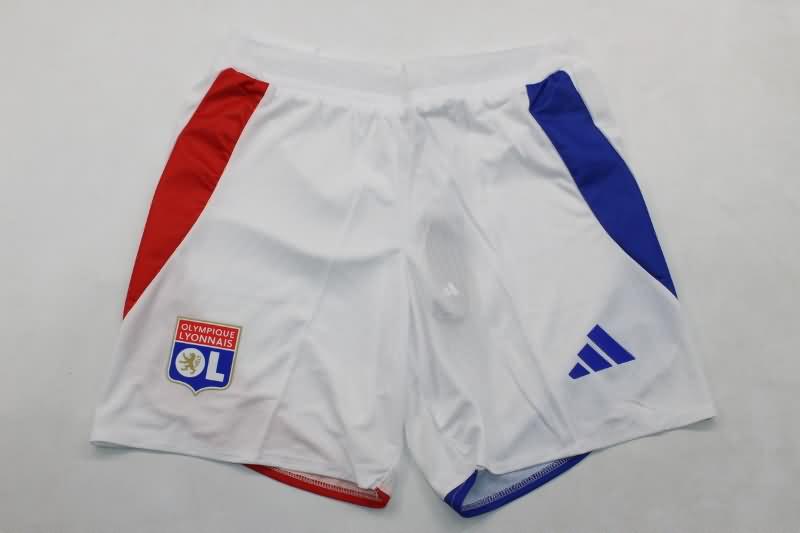 AAA(Thailand) Lyon 24/25 Home Soccer Shorts (Player)