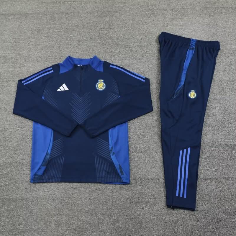 AAA(Thailand) Al Nassr FC 24/25 Dark Blue Soccer Tracksuit 02