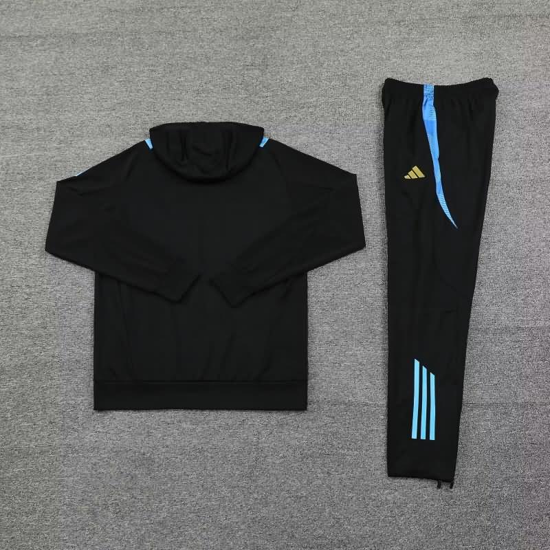 AAA(Thailand) Argentina 2024 Black Soccer Tracksuit 04