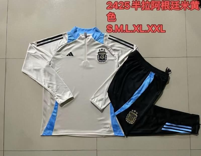 AAA(Thailand) Argentina 2024 Gold Soccer Tracksuit