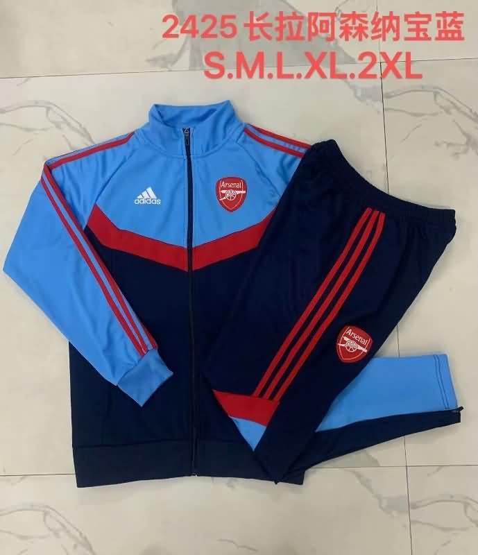 AAA(Thailand) Arsenal 24/25 Dark Blue Soccer Tracksuit