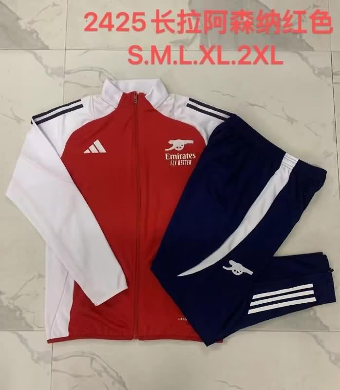 AAA(Thailand) Arsenal 24/25 Red Soccer Tracksuit 02