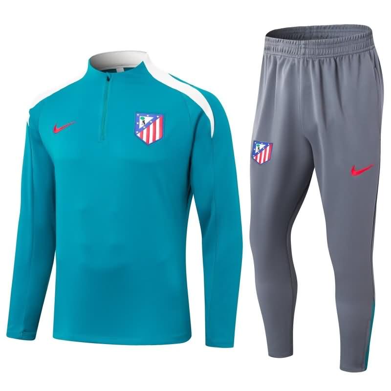 AAA(Thailand) Atletico Madrid 24/25 Blue Soccer Tracksuit