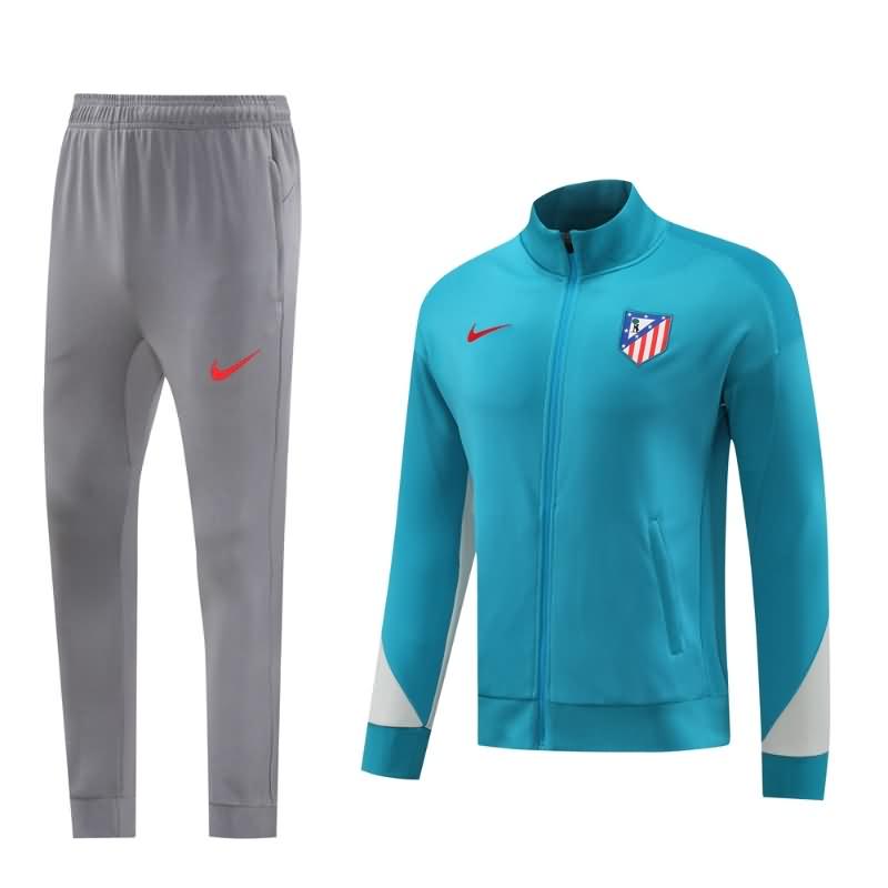 AAA(Thailand) Atletico Madrid 24/25 Blue Soccer Tracksuit 02