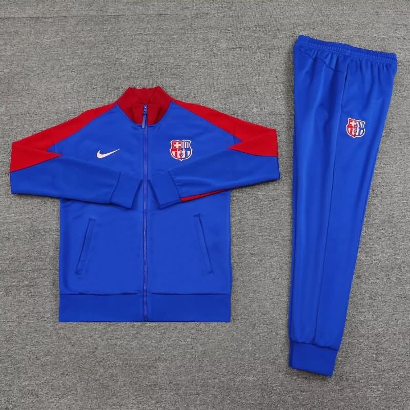 AAA(Thailand) Barcelona 24/25 Blue Soccer Tracksuit