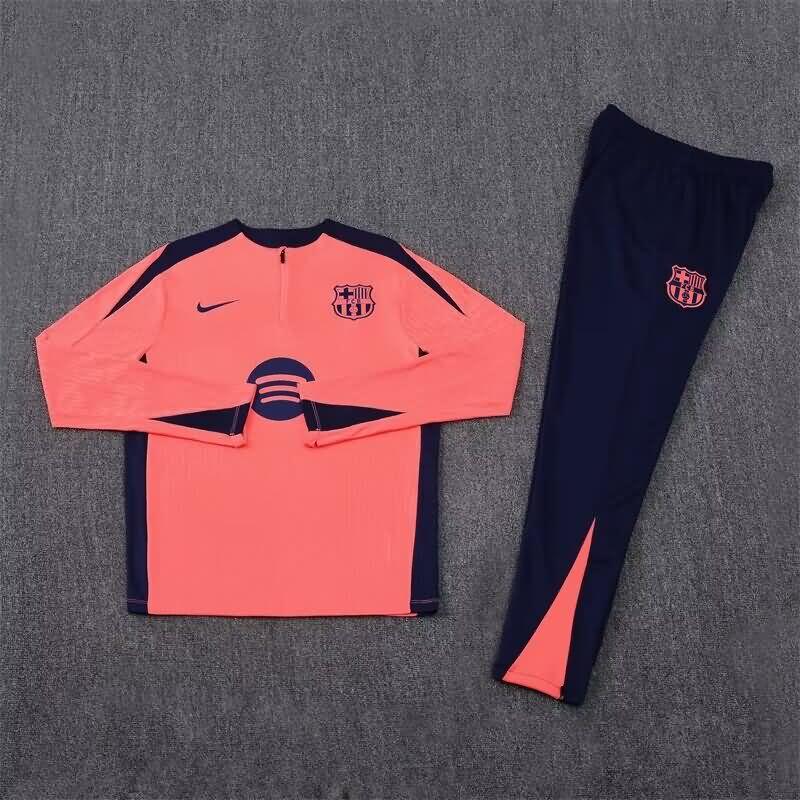 AAA(Thailand) Barcelona 24/25 Pink Soccer Tracksuit