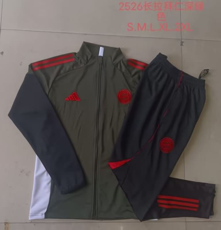 AAA(Thailand) Bayern Munich 24/25 Dark Green Soccer Tracksuit AAA(Thailand) Bayern Munich 24/25 Dark Green Soccer Tracksuit