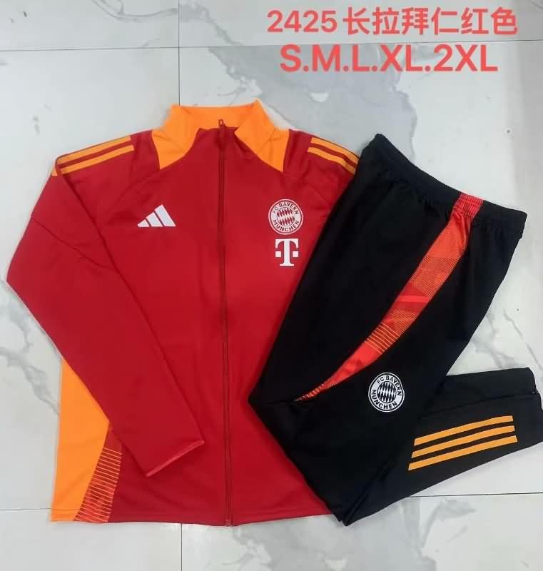 AAA(Thailand) Bayern Munich 24/25 Red Soccer Tracksuit 03