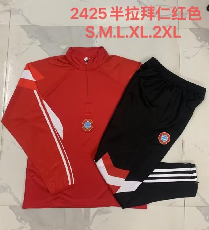 AAA(Thailand) Bayern Munich 24/25 Red Soccer Tracksuit 04