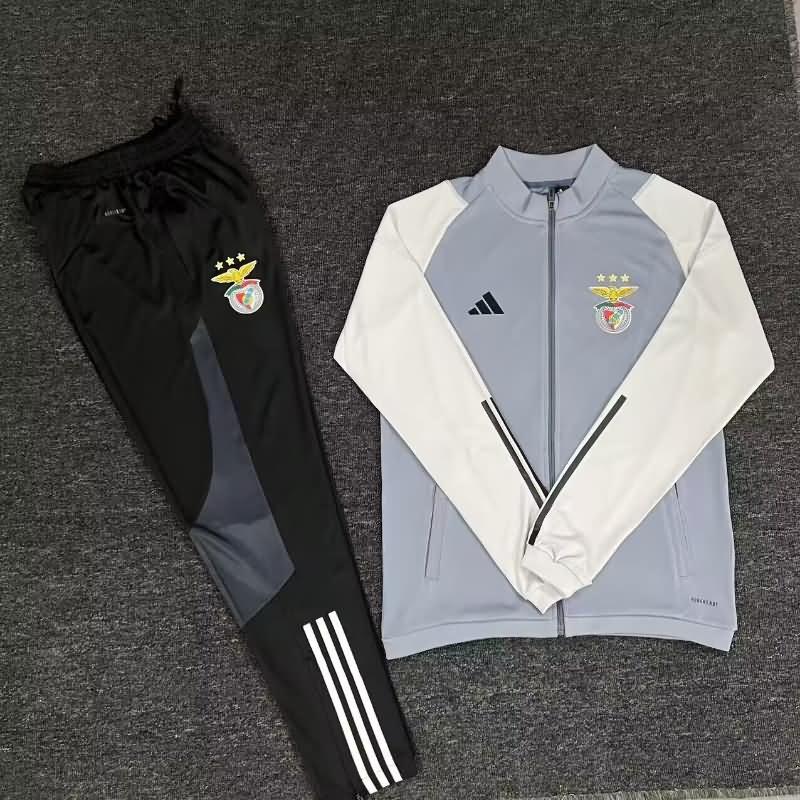 AAA(Thailand) Benfica 24/25 Grey Soccer Tracksuit 02