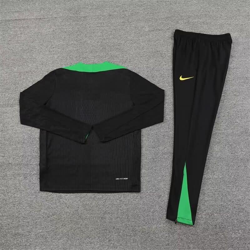 AAA(Thailand) Brazil 2024 Black Soccer Tracksuit