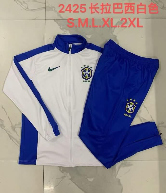 AAA(Thailand) Brazil 2024 White Soccer Tracksuit