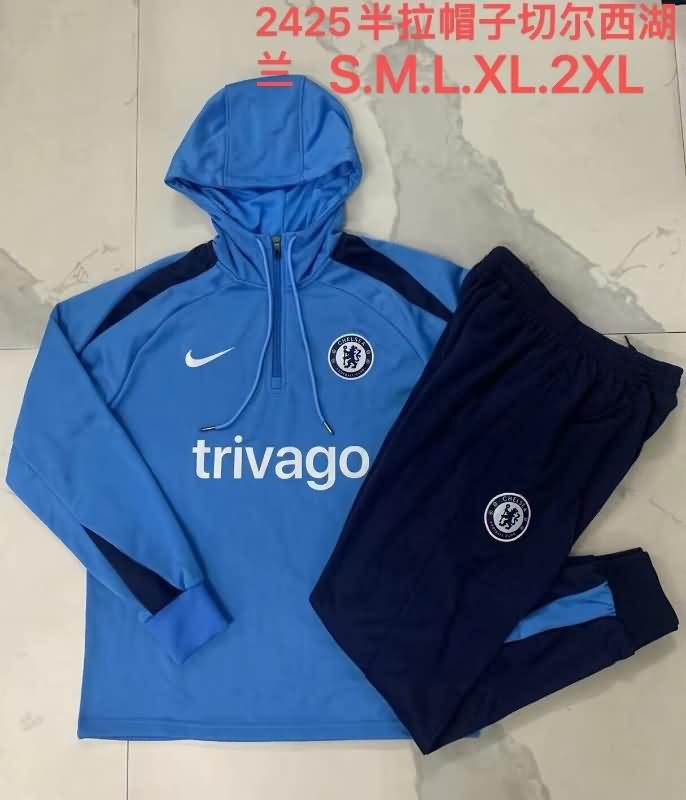 AAA(Thailand) Chelsea 24/25 Blue Soccer Tracksuit 03