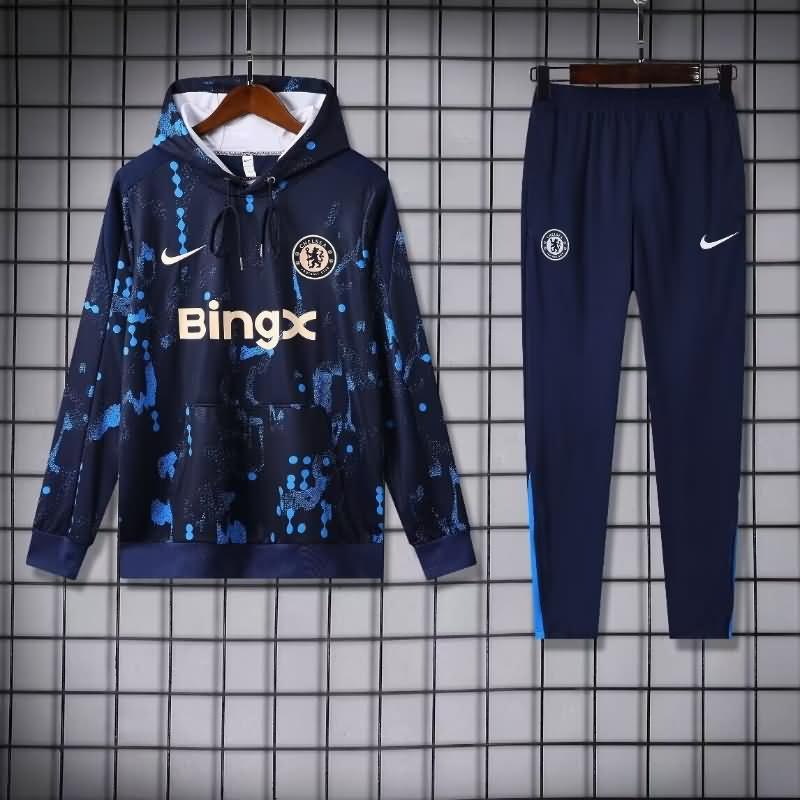 AAA(Thailand) Chelsea 24/25 Dark Blue Soccer Tracksuit 05