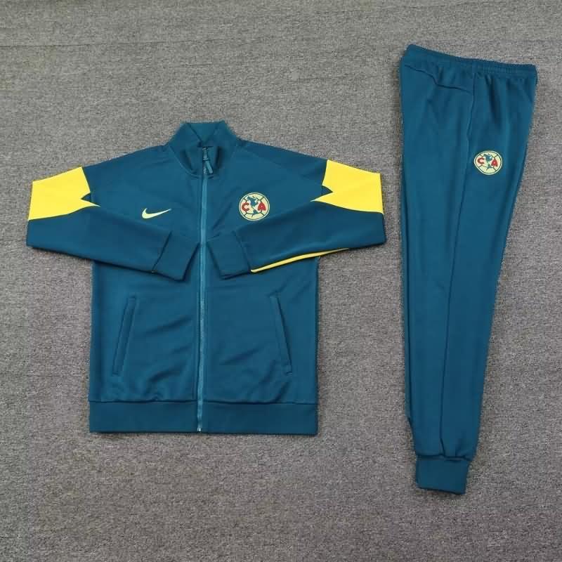 AAA(Thailand) Club America 24/25 Green Soccer Tracksuit