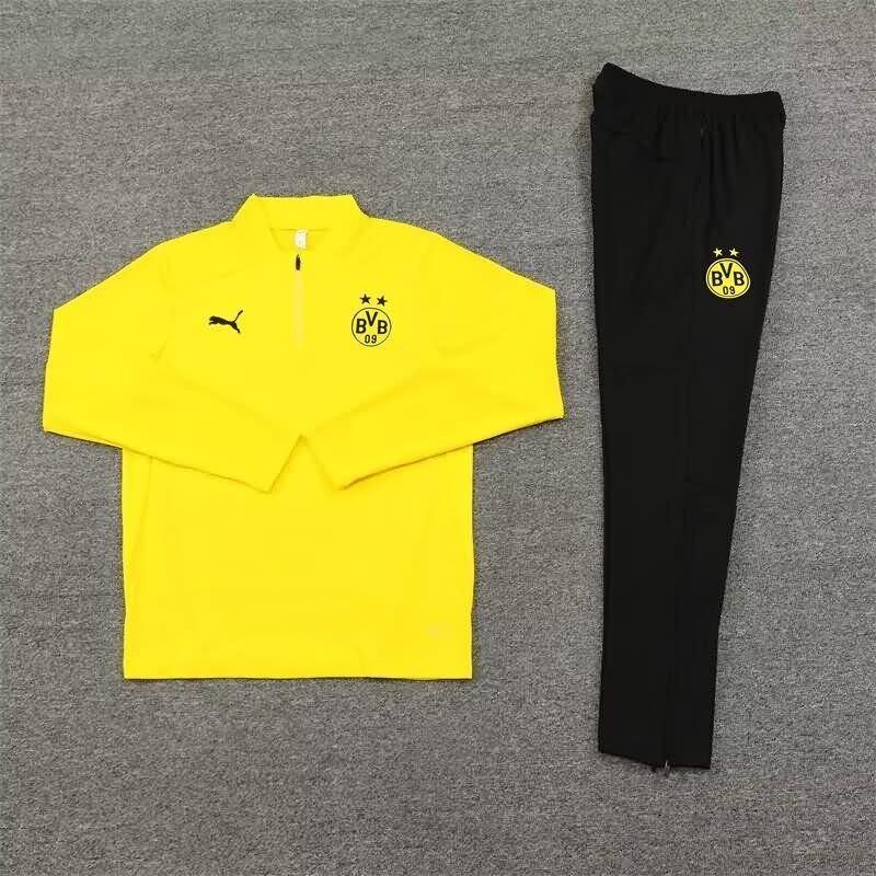 AAA(Thailand) Dortmund 24/25 Yellow Soccer Tracksuit 03