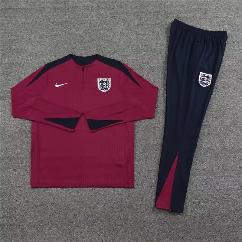 AAA(Thailand) England 2024 Red Soccer Tracksuit