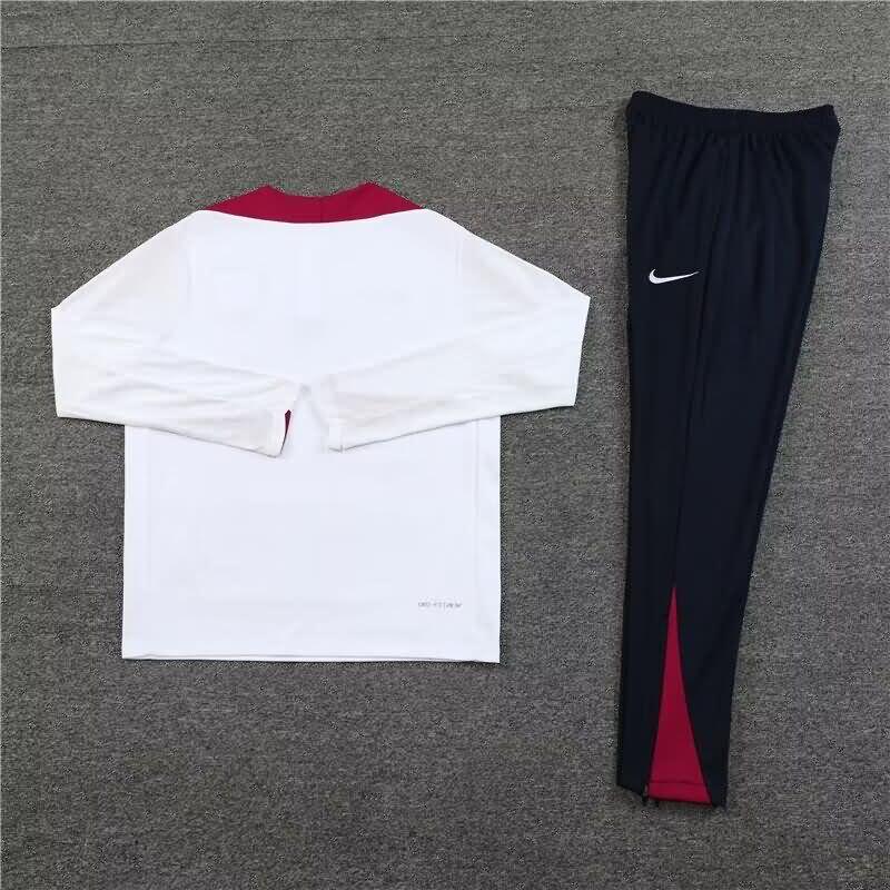 AAA(Thailand) England 2024 White Soccer Tracksuit