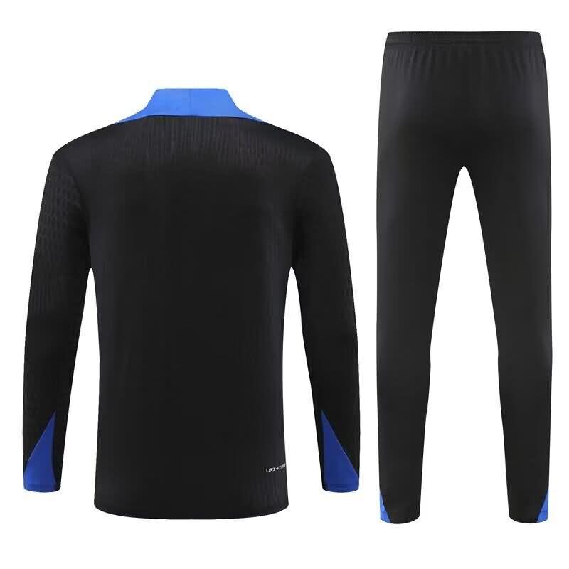 AAA(Thailand) France 2024 Black Soccer Tracksuit