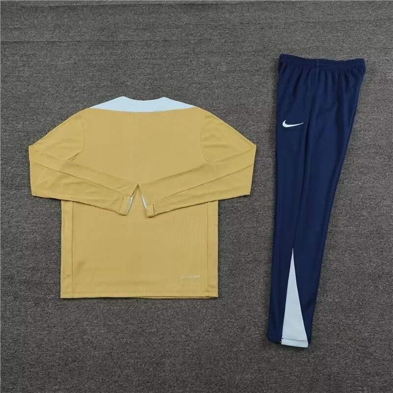 AAA(Thailand) France 2024 Gold Soccer Tracksuit