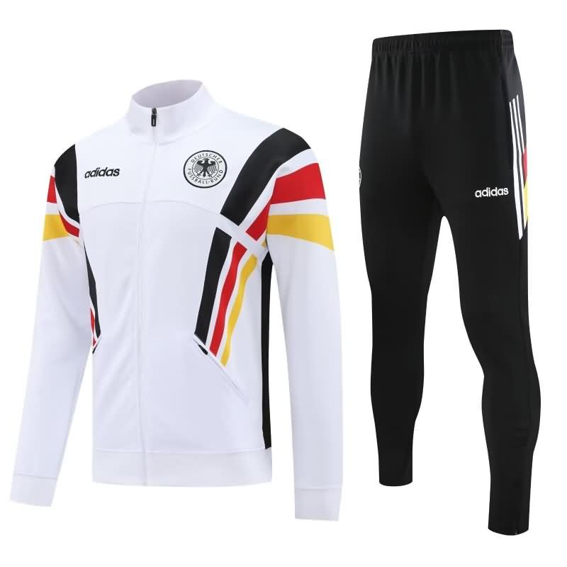 AAA(Thailand) Germany 2024 White Soccer Tracksuit 03