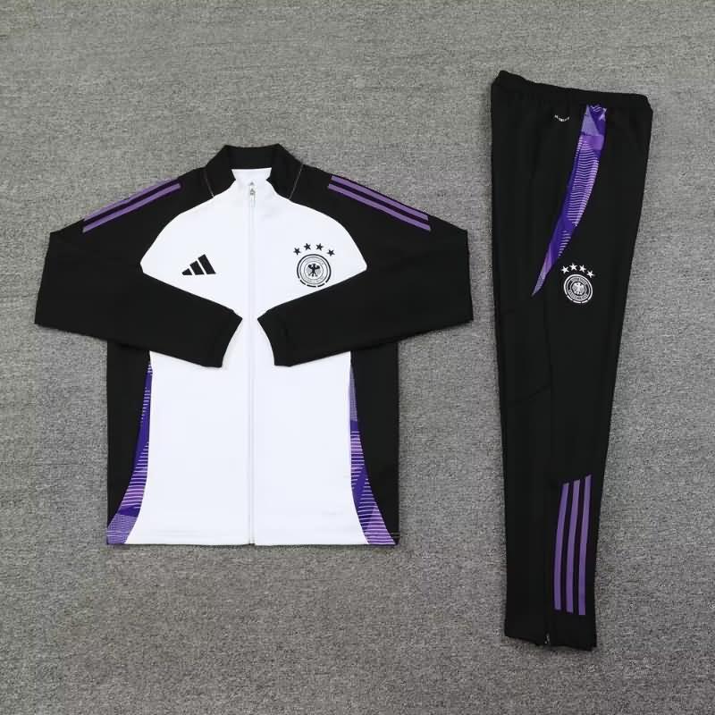AAA(Thailand) Germany 2024 White Soccer Tracksuit 05