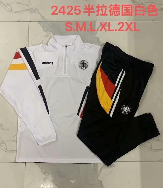 AAA(Thailand) Germany 2024 White Soccer Tracksuit 06