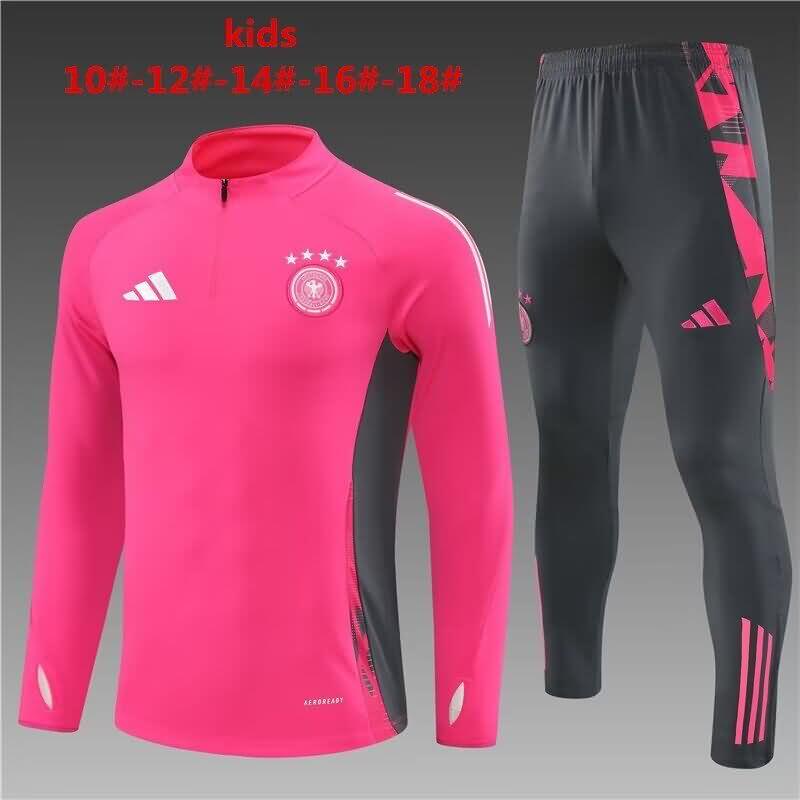 Germany 2024 Kids Pink Soccer Tracksuit